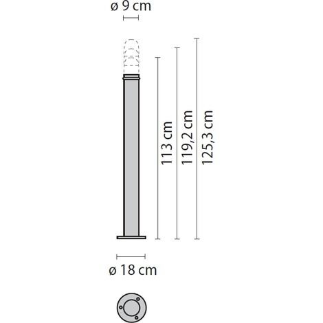 PALO STILO 100/D BIANCO - PRISMA - PERFORMANCE IN LIGHT 002454 PALO STILO 100/D BIANCO - PRISMA - PERFORMANCE IN LIGHT 002454