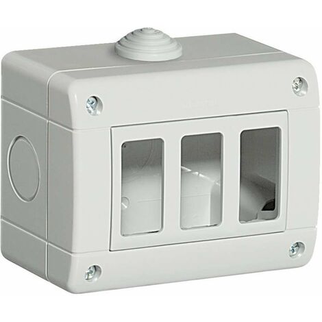 SCATOLA PER TRE FRUTTI MAGIC IP40 S/PORT. - FAEG SRL FG12073 SCATOLA PER TRE FRUTTI MAGIC IP40 S/PORT. - FAEG SRL FG12073
