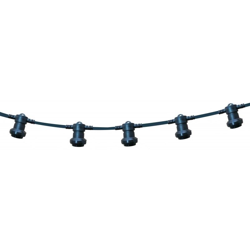CATENA E27 10 PORTALAMPADE 10MT NERA PROLUNGABILE - WIMEX 4501650 CATENA E27 10 PORTALAMPADE 10MT NERA PROLUNGABILE - WIMEX 4501650